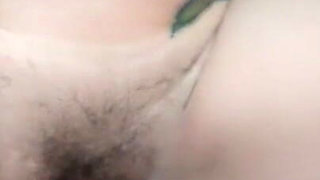 Oral Sex and Hairy Pussy Fucking in the Bedroom