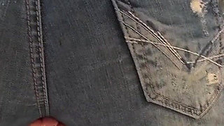Jeans Piss Orgasm! When the Bladder Is Full to the Brim!
