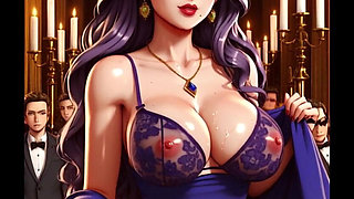 Naughty Princess Having Fun Under the Palace Lights