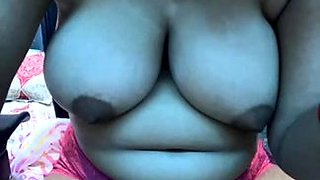 Beautiful baby shares big juggs sensual solo masturbation