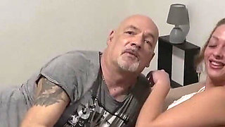 Blonde Teen Fucks Cuckold for the First Time