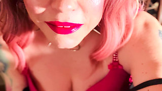 Watch Your Girl Tina Snua Smoke A Cigarette In Pink Satin Goves With Lots Of Rings - Snap Inhales OMI OME Drifting Smoker