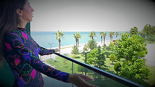 A Slutty Student Expertly Serves Three Studs - She Gets Fucked in the Pussy and Mouth by Two Dicks at the Same Time