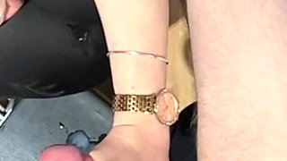 Mistress Ruins Restrained Sub 6 Times Slapping the Cum Out of His Cock