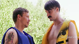 Straight Guy Pays His Debt With Bareback Sex