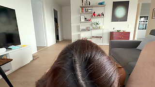 MILF Fantasy: Getting Late for Work and Has to Rim Boss and Swallow His Sperm