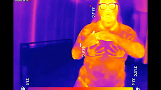 Sports Bra Try-on, Boob Bounce Tests, Naked Twerk Tease Thermal POV