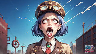 Goggle-hearted Gasm Steam Punk City Scream