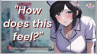 Hot Flirty Nurse Gives Your Crotch Some Special Attention