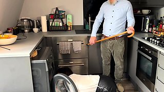 Lucky grandpa cocksucked by cute bitch