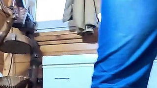 Dominant Jeans MILF Squirt Fantasy. Cameltoe, Smoking, Pee Domination and Double Orgasm