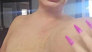 Bimbo GILF Fondling and Milking