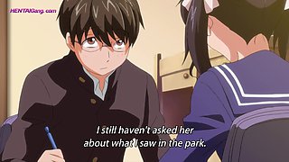 Public park anime hoe globs undies for moist vag have fun