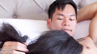 Ivy Steele gets fucked hard by Asian dude - interracial sex with big tits babe