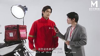 Asian CEO Bossy President Fucks Big Tits Secretary for Pussy Joy - Threesome Blowjob Doggystyle