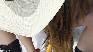 Redhead Fucks Frosty the Snowmans Face