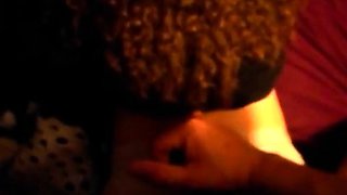 Cum on her panties - amateur CFNM fun