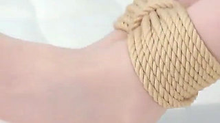 The Female Secretary's Rope Restraint and Struggle