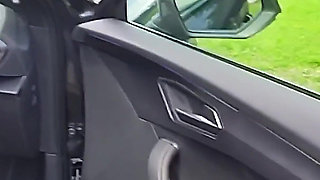 Handjob While Driving - Outdoor Fuck and Cum on Monster Ass