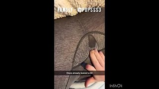 Pepper's Full Bladder Desperation - Squirting & Peeing Her Leggings in Kinky Masturbation