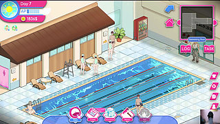 Ep-1 lifeguard holic! NTR Hentai game gameplay! I got a swimming pool and there are many hot girls!
