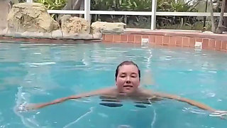 Naked Pool Swimming