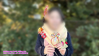 New Year's sex at a close female friend's house. Having sex in bed with a cheerful and fun female friend(#400)