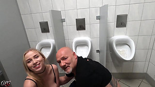 Cucki Has to Watch: Sirenasweet Lets Herself Be Bottled in the Men's Toilet by Egon Kowalski!