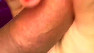 Handjob and Blowjob with Cum on Tongue and in Mouth