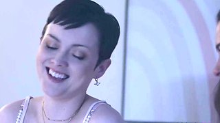 Skinny redhead sucks bbc in a gloryhole 2