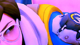 Tracer Beach Blowjob and Condom Fuck & Wild Anal Riding and Titfuck Cumshot - 3D Overwatch Animation