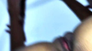 Rough Black Bull Fucks Desi Wife Hard in Motel Making Her Squirt - Time's Up So We Finish at Home