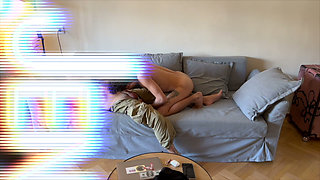 Quiet Couch Tease - Kissing, Handjobs and a Thick Cock Blowjob
