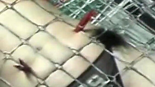 Extreme Big Tits Sluts Cruel Spanking Whipping Tit Busting Hot Candle Wax Punishment in Cruel BDSM Slave Training