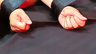 You Can See My Entire Pussy and Ass When This Man Ties My Hands and Feet to Tickle Me