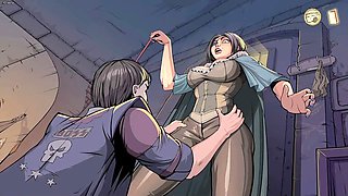 Naked witches in a naughty game of fun and mischief