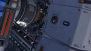 Nexus-3 Orbit Station Meta Gives Sloppy Blowjob, Deepthroat & Hard Doggystyle Assfuck Until Cum on Tits
