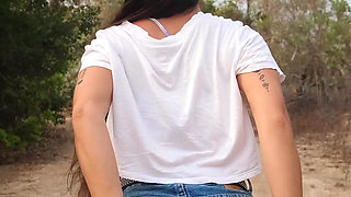 Public Walking and Beauty Flashing in Forest