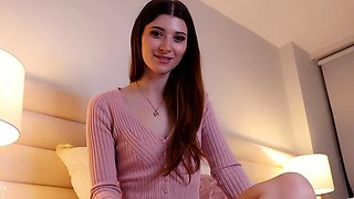 Rough masturbation dildo toys brunette ass solo teen