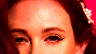 Big boobs mature Redhead MILF strip nude