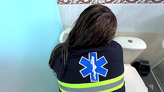 PARAMEDICS have sex in the hospital bathroom