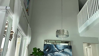 Vina Sky comes over to have some fun outside on a sunny day, I fuck petite Asian Vina putting her in the full nelson, lift and f