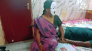 Step Mother Treated Her Injured Step Son in a Erotic Way - Full Tamil Audio with Moaning