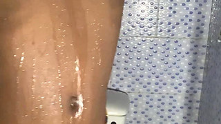 Hot Ebony Babe Alone Time in the Bathroom