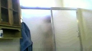 Mexican Aunt Maria spied on in the shower