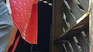 Shower Doesn't Work, Married Woman Asks Farm Caretaker for Help Using Just a Towel and Pays with Sex