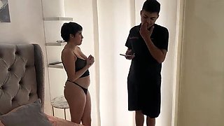 Latina Stepsister Caught Taking Nude Photos For Her Boyfriend