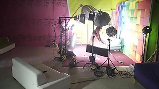Time Lapse BTS Anal Show with Anuskatzz & Lisa Rocketcock - Petite Tattooed Teens Use Dildo & Sex Toys