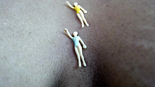 Shrink Slut Friends Squashed in Giant Boobs - Ebony Ignorant Giantess Breast Crushing