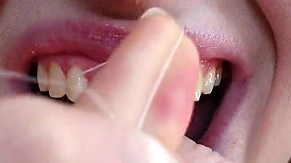 I Clean My Teeth with Dental Floss